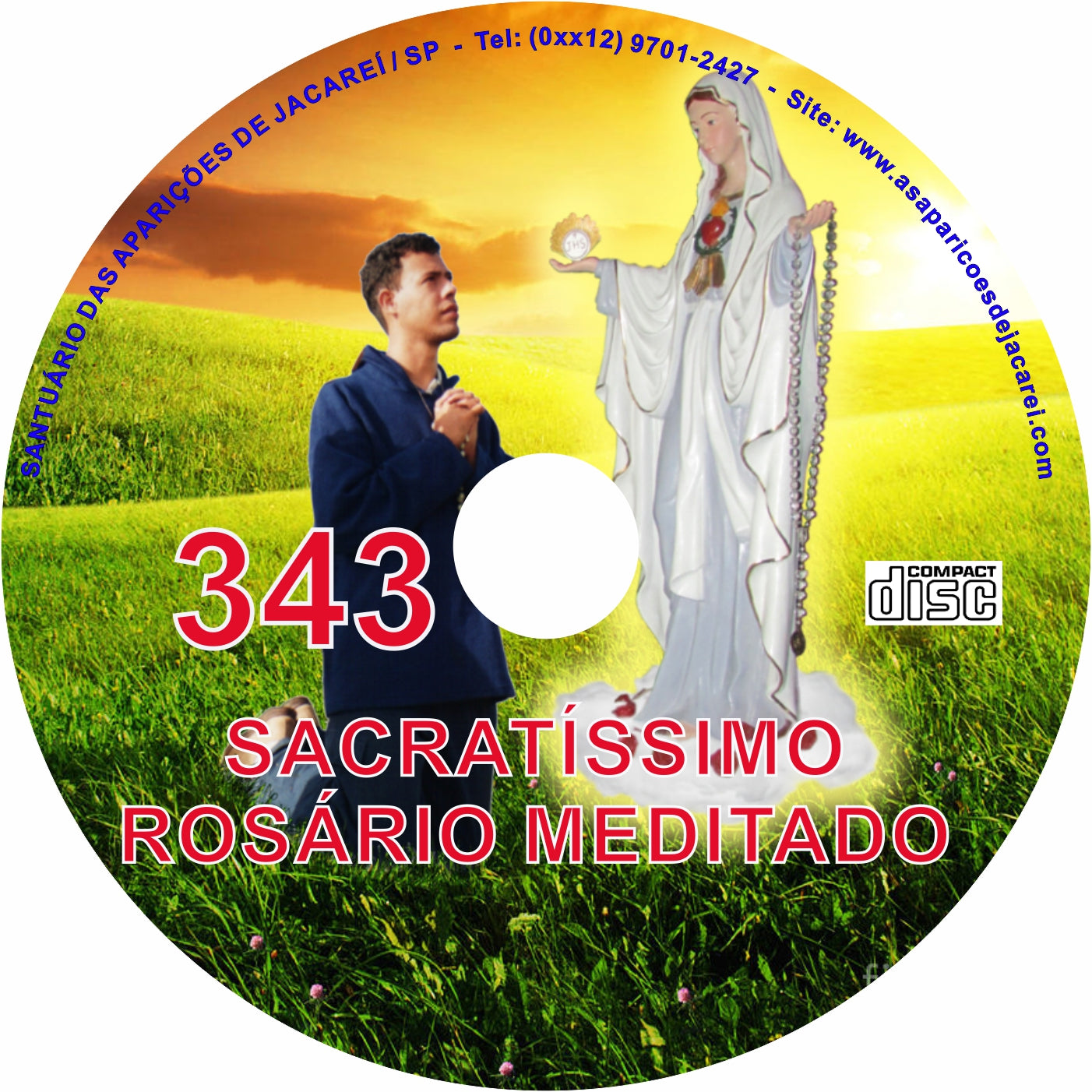 CD Rosário Meditado 343 CD Rosário Meditado 343